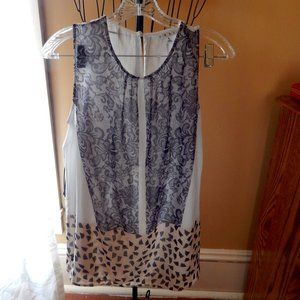 Ladies CAbi Sleeveless Blouse - Top - Shirt -- Size S - Semi-Sheer